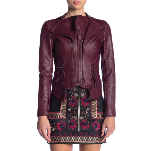 Romeo & Juliet Couture Jackets & Blazers - ROMEO & JULIET Faux Leather Rocker Jacket L NWT